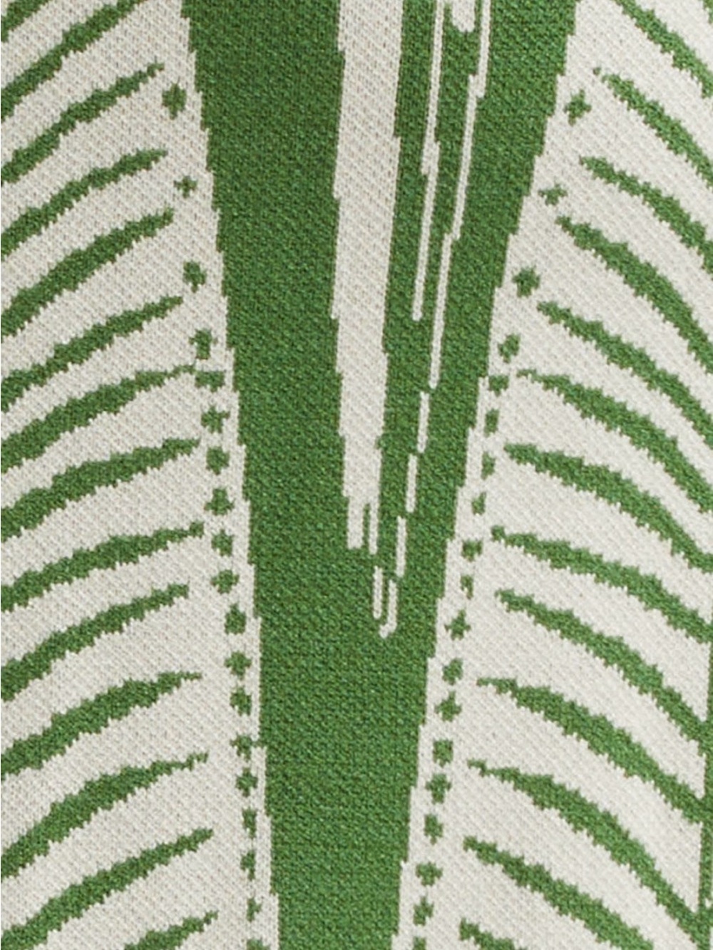 FARM Rio Green and White Tropical Knit Midi Dress size M new no tags - Picture 5 of 9